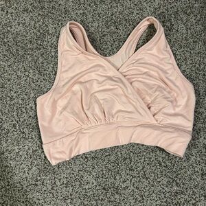 Women's Pink Crossover Nursing Bra